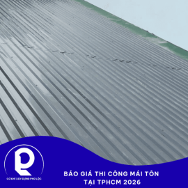TBáo giá thi công mái tôn tại TPHCM 2026