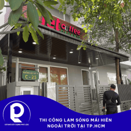 Thi công lam sóng mái hiên ngoài trời tại TP.HCM – Giải pháp bền đẹp cho mọi công trình