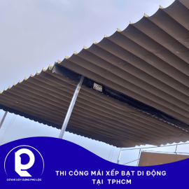Thi Công Mái Bạt Xếp Di Động Tại TP.HCM - Giải Pháp Che Phủ Bền Đẹp