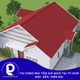 Thi Công Mái Tôn Giả Ngói Tại TP.HCM - Đẹp, Bền, Hiện Đại