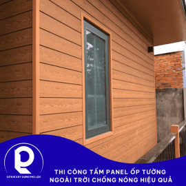Thi công tấm panel ốp tường ngoài trời chống nóng hiệu quả