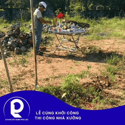 Lễ cúng khởi công thi công nhà xưởng, khởi đầu cho một hành trình phát triển