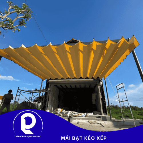 Mái bạt kéo xếp 
